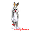 Costume de mascotte de lapin en peluche